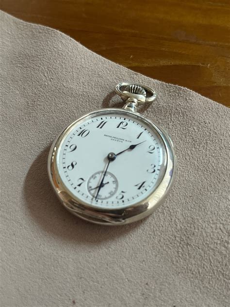 patek philippe silver pocket watch|Patek Philippe pocket watch for sale.